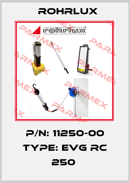 P/N: 11250-00 Type: EVG RC 250  Rohrlux