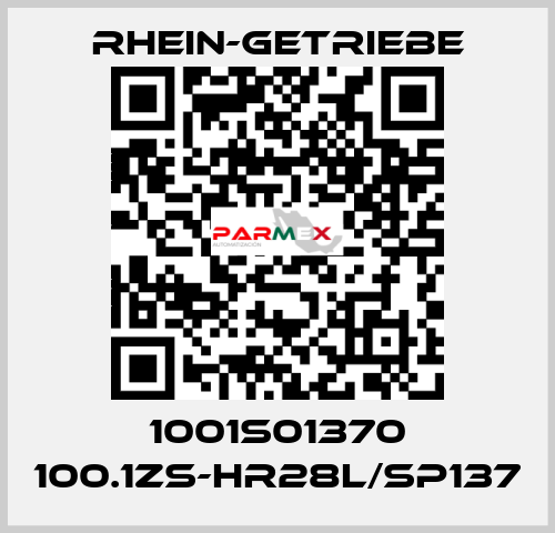 1001S01370 100.1ZS-HR28L/SP137 Rhein-Getriebe