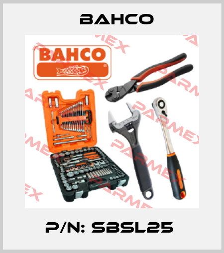 P/N: SBSL25  Bahco