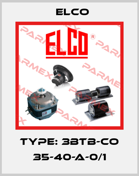 Type: 3BTB-CO 35-40-A-0/1 Elco