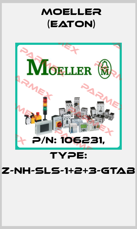 P/N: 106231, Type: Z-NH-SLS-1+2+3-GTAB  Moeller (Eaton)