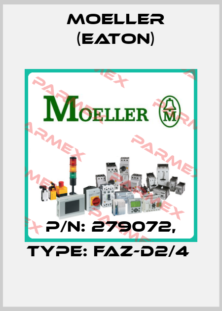 P/N: 279072, Type: FAZ-D2/4  Moeller (Eaton)