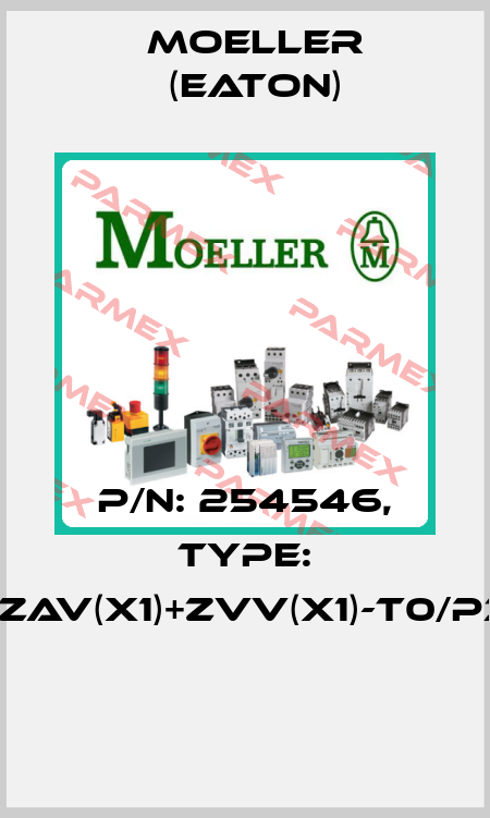 P/N: 254546, Type: +ZAV(X1)+ZVV(X1)-T0/P3  Moeller (Eaton)