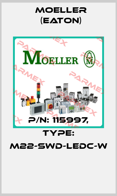 P/N: 115997, Type: M22-SWD-LEDC-W  Moeller (Eaton)