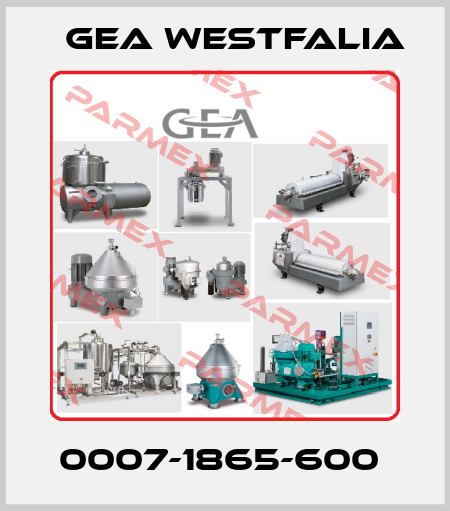 0007-1865-600  Gea Westfalia