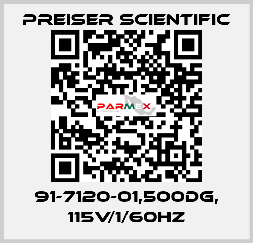 91-7120-01,500DG, 115V/1/60HZ Preiser Scientific