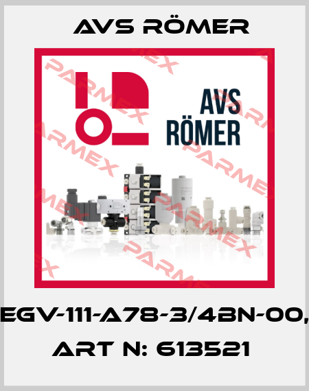 EGV-111-A78-3/4BN-00, Art N: 613521  Avs Römer