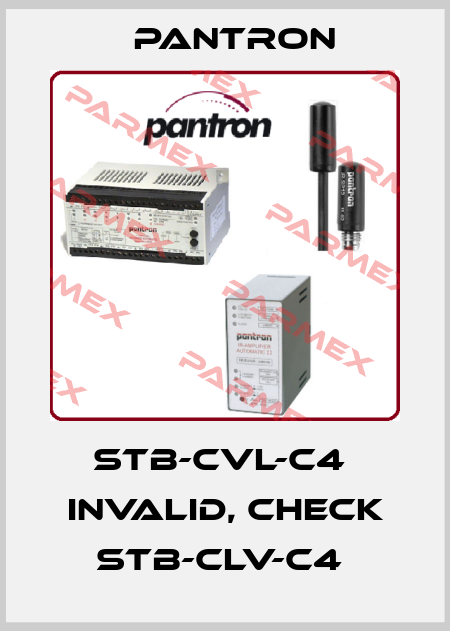 STB-CVL-C4  invalid, check STB-CLV-C4  Pantron