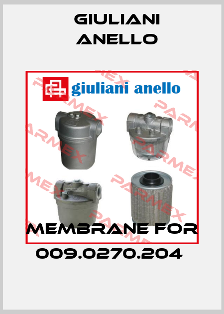 Membrane for 009.0270.204  Giuliani Anello