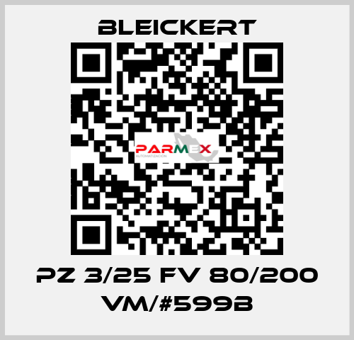 PZ 3/25 FV 80/200 VM/#599B Bleickert