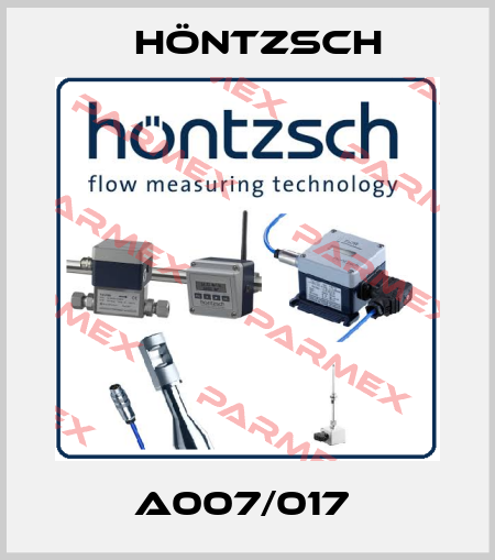 A007/017  Höntzsch