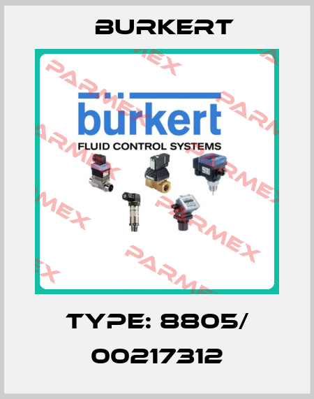Type: 8805/ 00217312 Burkert