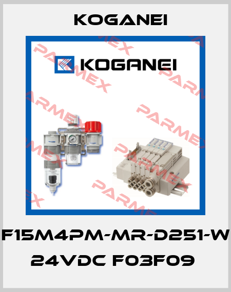 F15M4PM-MR-D251-W 24VDC F03F09  Koganei