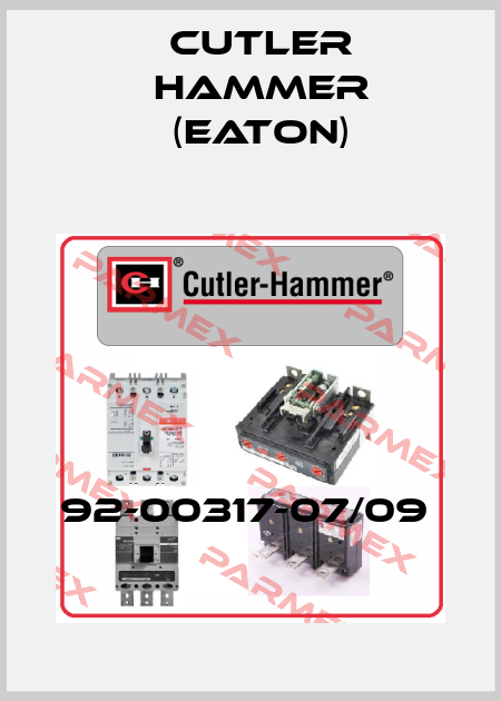92-00317-07/09  Cutler Hammer (Eaton)
