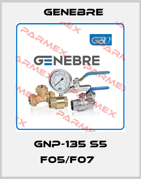 GNP-135 S5 F05/F07   Genebre