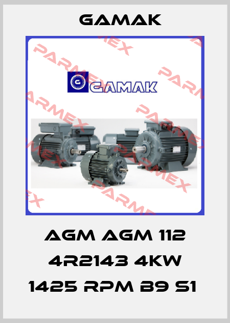 AGM AGM 112 4R2143 4KW 1425 RPM B9 S1  Gamak