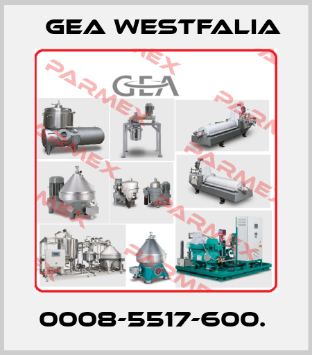 0008-5517-600.  Gea Westfalia