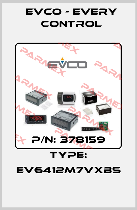 P/N: 378159 Type: EV6412M7VXBS EVCO - Every Control