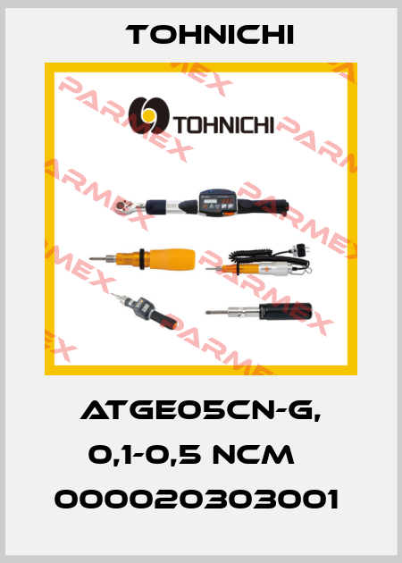 ATGE05CN-G, 0,1-0,5 NCM   000020303001  Tohnichi