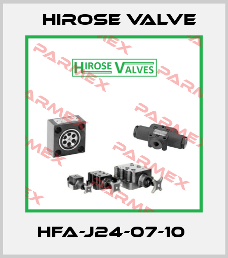 HFA-J24-07-10  Hirose Valve