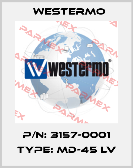 P/N: 3157-0001 Type: MD-45 LV Westermo