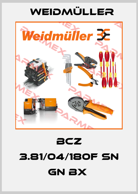 BCZ 3.81/04/180F SN GN BX  Weidmüller