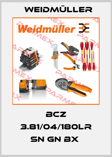 BCZ 3.81/04/180LR SN GN BX  Weidmüller