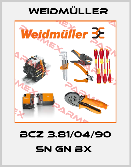 BCZ 3.81/04/90 SN GN BX  Weidmüller