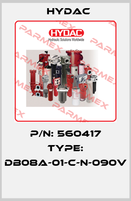 P/N: 560417 Type: DB08A-01-C-N-090V   Hydac