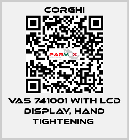 VAS 741001 with LCD display, hand tightening  Corghi