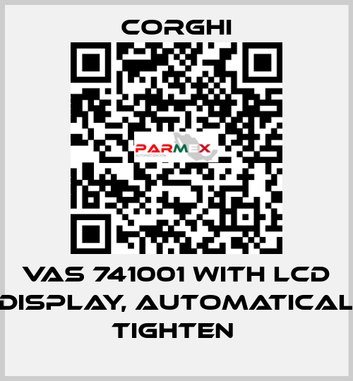 VAS 741001 with LCD display, automatical tighten  Corghi