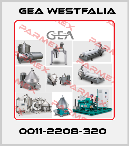 0011-2208-320  Gea Westfalia