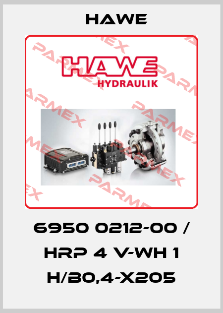 6950 0212-00 / HRP 4 V-WH 1 H/B0,4-X205 Hawe