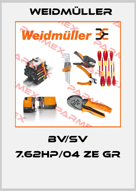 BV/SV 7.62HP/04 ZE GR  Weidmüller