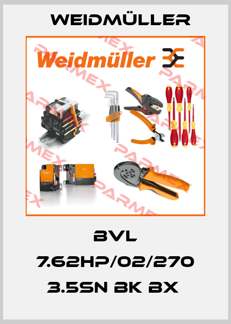 BVL 7.62HP/02/270 3.5SN BK BX  Weidmüller