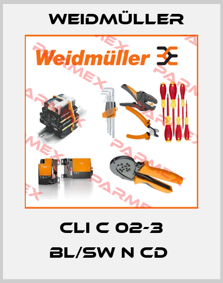 CLI C 02-3 BL/SW N CD  Weidmüller