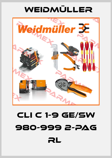 CLI C 1-9 GE/SW 980-999 2-PAG RL  Weidmüller