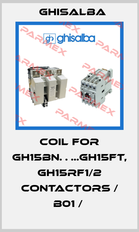 COIL FOR GH15BN…..GH15FT, GH15RF1/2 CONTACTORS / B01 /  Ghisalba