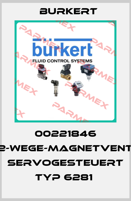 00221846 2/2-WEGE-MAGNETVENTIL; SERVOGESTEUERT TYP 6281  Burkert