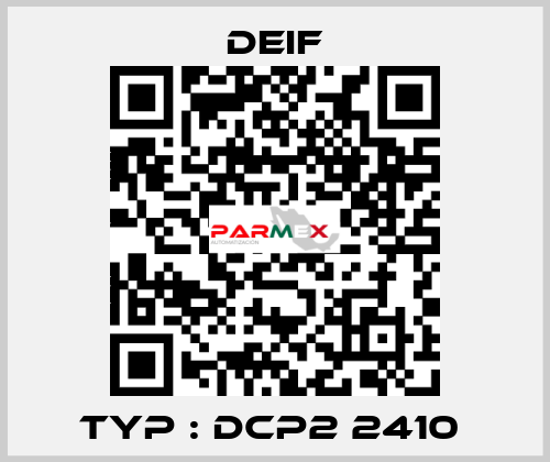 Typ : DCP2 2410  Deif