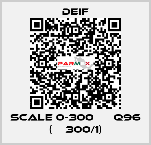 scale 0-300 А ЕQ96 (ТТ300/1) Deif