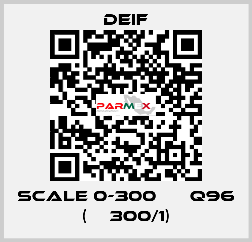 scale 0-300 А ЕQ96 (ТТ300/1) Deif