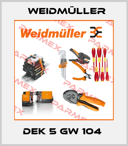 DEK 5 GW 104  Weidmüller