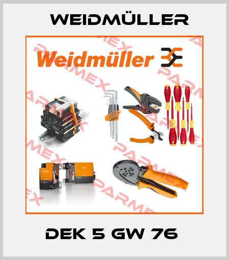DEK 5 GW 76  Weidmüller