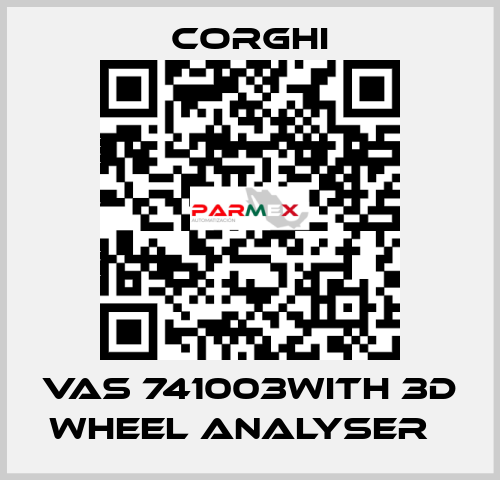 VAS 741003with 3D wheel analyser   Corghi