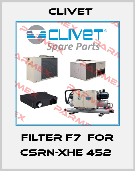 Filter F7  for CSRN-XHE 452  Clivet