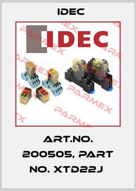Art.No. 200505, Part No. XTD22J  Idec