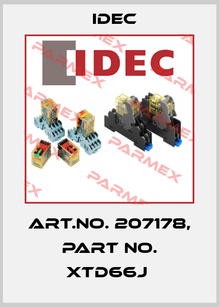 Art.No. 207178, Part No. XTD66J  Idec