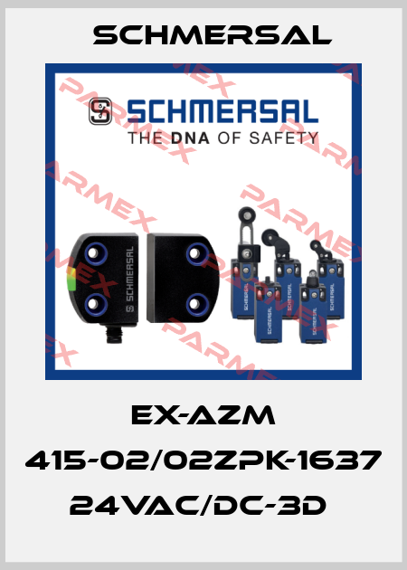 EX-AZM 415-02/02ZPK-1637 24VAC/DC-3D  Schmersal