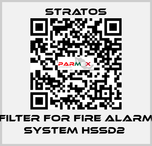 FILTER FOR FIRE ALARM SYSTEM HSSD2  Stratos